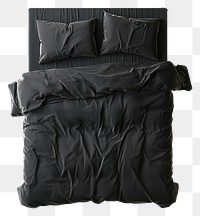 PNG A bedroom furniture pillow black.