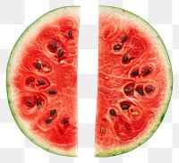 PNG Watermelon halved fruit plant food white background.