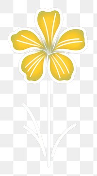 PNG Daffodil icon flower petal plant.