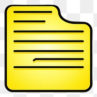 PNG File folder icon yellow line logo.