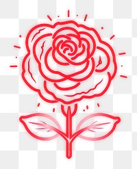 PNG Rose icon nature line red.
