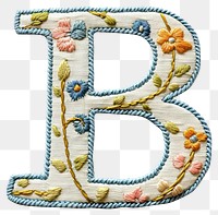 PNG Alphabet B embroidery pattern text.