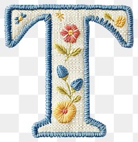 PNG Alphabet t embroidery pattern text.