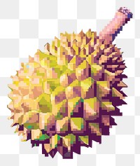 PNG Durian pixel plant food art.