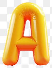 PNG Inflatable balloon plastic yellow.