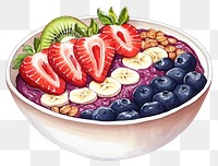 PNG Bowl strawberry blueberry fruit