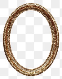 Frame glitter oval shape accessories photography accessory.