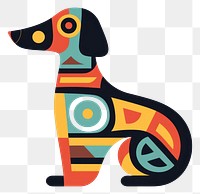 PNG  Vector dog impressionism art animal canine.