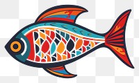 PNG  Vector fish impressionism animal shark tuna.