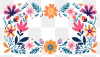 PNG  Vector flower frame impressionism art asteraceae graphics.
