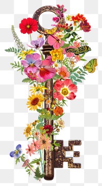 PNG  Flower Collage Key flower key blossom.
