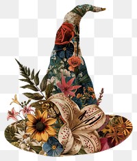 PNG Flower Collage wizard hat flower clothing apparel.