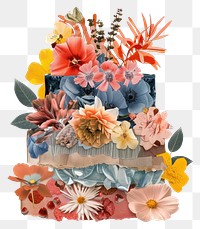 PNG  Flower Collage cake flower blossom dessert.