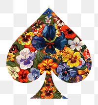 PNG Flower Collage spade shaped pattern flower graphics.