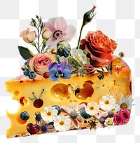 PNG  Flower Collage cheese pattern flower graphics.