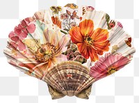 PNG Flower Collage shell shaped invertebrate seashell clothing.