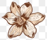 PNG  Screen printing sticker flower art accessories accessory.