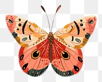 PNG Aesthetic butterfly in boho art invertebrate animal.