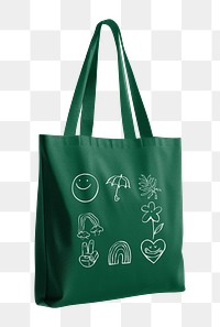PNG Reusable tote bag, transparent background