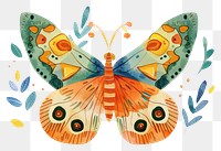 PNG Boho butterfly illustration invertebrate animal insect.