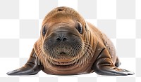 Photo of baby walrus animal mammal person.