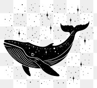 PNG Surreal aesthetic whale logo animal mammal bird.