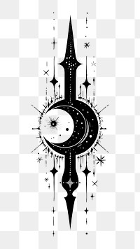 PNG Surreal aesthetic pen logo compass symbol cross.
