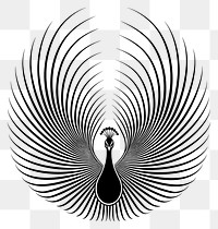 PNG  Surreal aesthetic peacock logo fungus symbol animal.