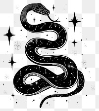 PNG Surreal aesthetic snake logo reptile animal symbol.