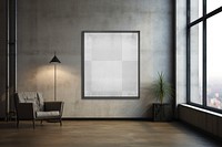 PNG loft picture frame mockup, transparent design