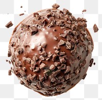 PNG Chocolate ice cream ball confectionery dessert sweets.