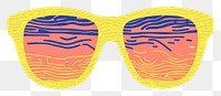 PNG A vector graphic of sunglasses accessories accessory diaper.