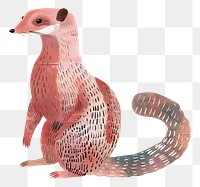 Mongoose png wild animal digital art, transparent background
