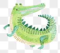 Alligator png wild animal digital art, transparent background