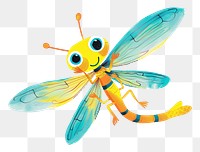 Dragonfly png wild animal digital art, transparent background