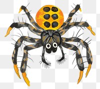 Spider png wild animal digital art, transparent background