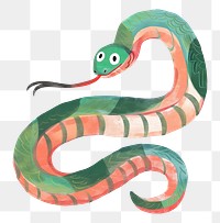 Snake png wild animal digital art, transparent background