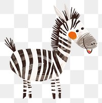 Zebra png wild animal digital art, transparent background