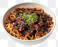 PNG Jjajangmayeon food spaghetti noodle.