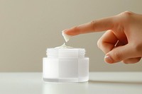PNG skincare cream jar mockup, transparent design