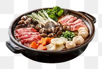 PNG  A traditional japanese hot pot cookware dish food.