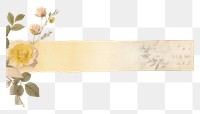 PNG  Gold flower ephemera painting envelope blossom