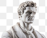 PNG  Greek sculpture in business suit statue person adult.