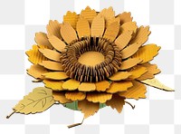 PNG Sunflower sunflower paper accessories.