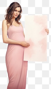 PNG Pregnant woman holding blank notice board portrait photography clothing.