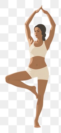 PNG Yoga woman exercise fitness.