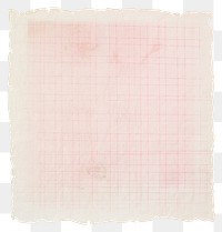 PNG  Pink grids ripped paper text linen page