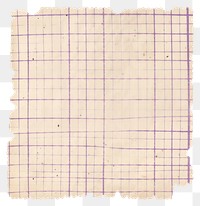 PNG  Purple grids ripped paper text tartan linen.