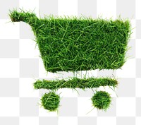 PNG Shopping cart shape lawn grass green seasoning.