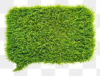 PNG Speech bubble box shape lawn grass plant moss